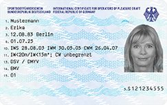 Vorderseite Sportbootführerschein Bundesrepublik Deutschland Vorderseite Sportbootführerschein Bundesrepublik Deutschland