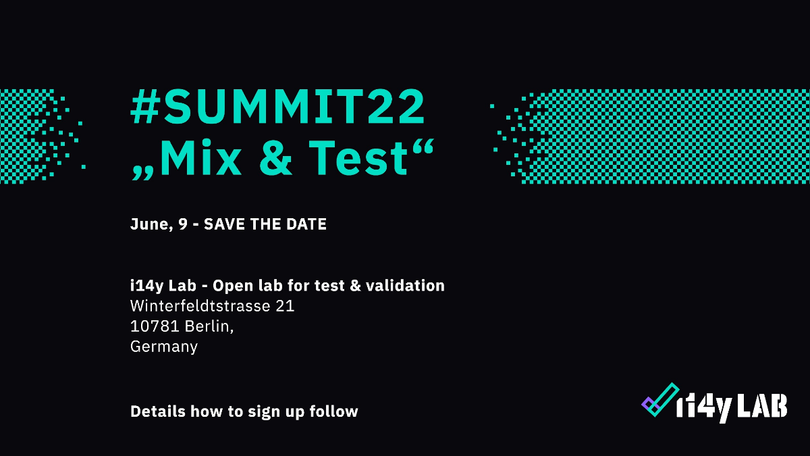Banner von der Summit Veranstaltung: Summit 22 "Mix and Test" Banner von der Summit Veranstaltung: Summit 22 "Mix and Test"