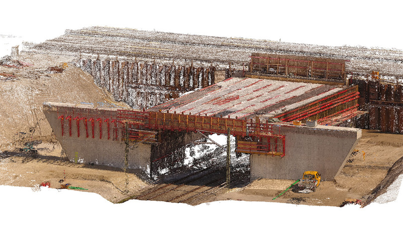 Photogrammetrisch erstellte Punkwolke einer Brücke als Basis der auto-matisierten Modellerstellung Photogrammetrisch erstellte Punkwolke einer Brücke als Basis der auto-matisierten Modellerstellung