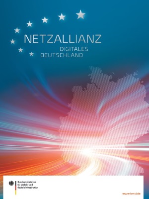 Link öffnet Einzelsicht der Publikation Deckblatt der Broschüre „Netzallianz Digitales Deutschland“