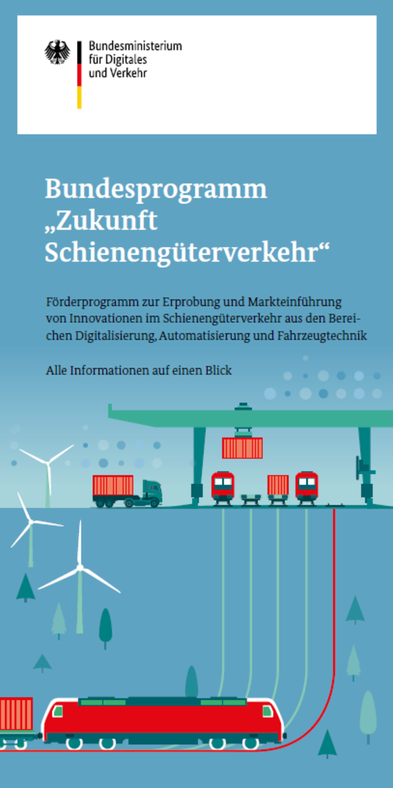 Link öffnet Einzelsicht der Publikation Bundesprogramm „Zukunft Schienengüterverkehr“
