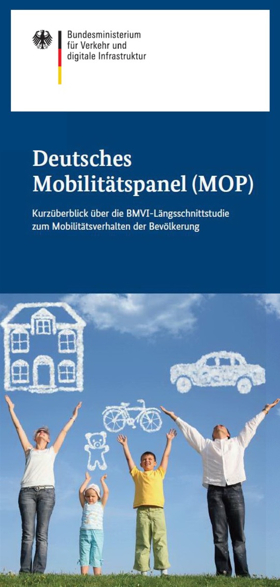 Link öffnet Einzelsicht der Publikation Faltblatt: Deutsches Mobilitätspanel (MOP)