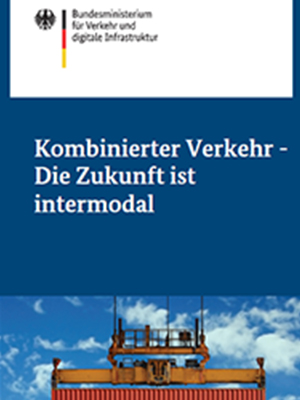 Link öffnet Einzelsicht der Publikation Cover Flyer Kombinierter Verkehr - Die Zukunft ist intermodal