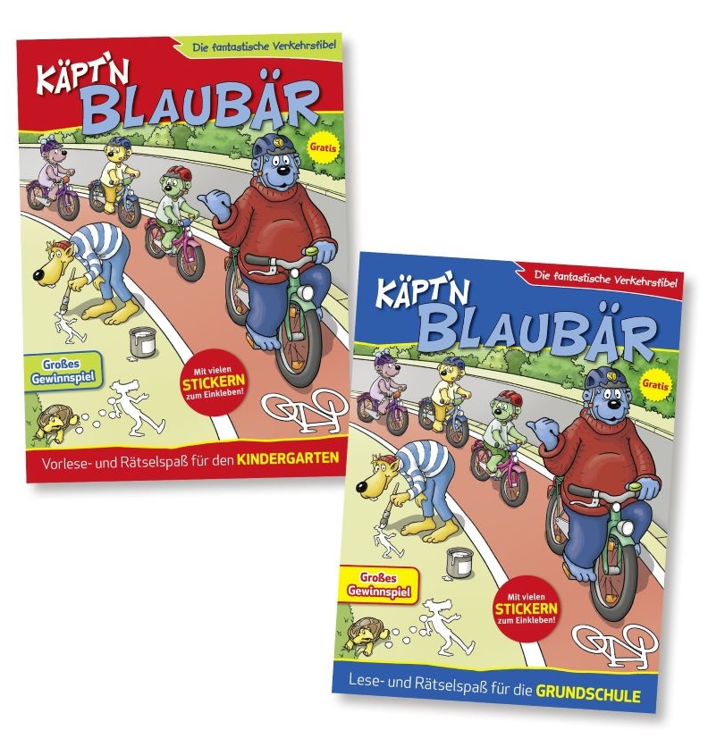 Cover der aktuellen Verkehrsfibel für den Kindergarten und die Grundschule Cover der aktuellen Verkehrsfibel für den Kindergarten und die Grundschule