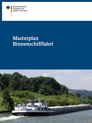 Link öffnet Einzelsicht der Publikation Deckblatt Masterplan Binnenschifffahrt