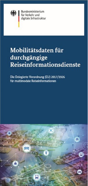 Link öffnet Einzelsicht der Publikation Flyer-Mobilitätsdaten für durchgängige Reiseinformationsdienste