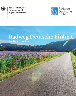 Link öffnet Einzelsicht der Publikation Cover des Flyers „Radweg Deutsche Einheit“