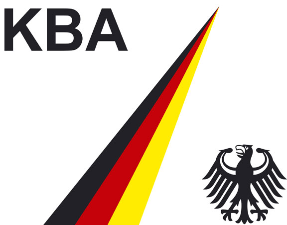 Logo des Kraftfahrt-Bundesamtes (KBA) Logo des Kraftfahrt-Bundesamtes (KBA)