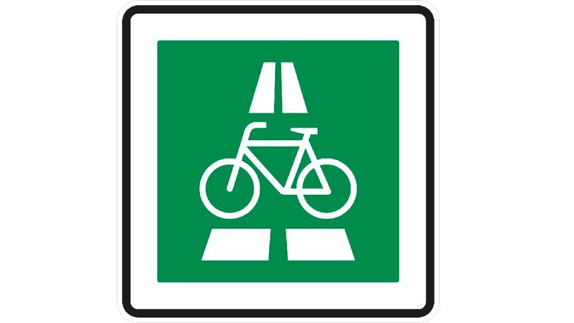 German Cycling Highway Traffic Sign German Cycling Highway Traffic Sign